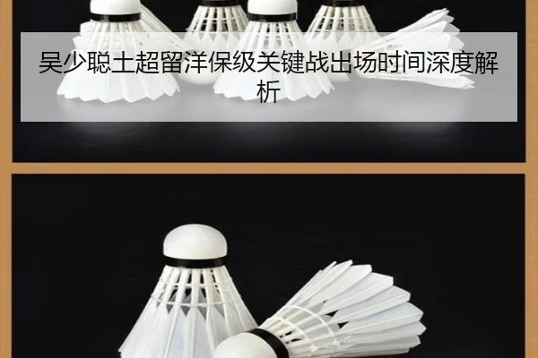 吴少聪土超留洋保级关键战出场时间深度解析